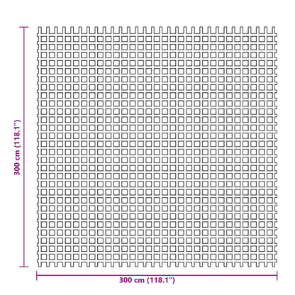 vidaXL Tent Carpet Green 3x3 m