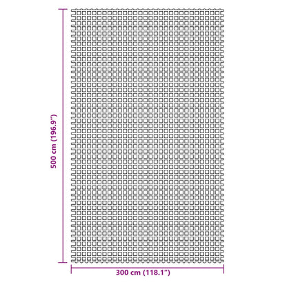 vidaXL Tent Carpet Green 5x3 m