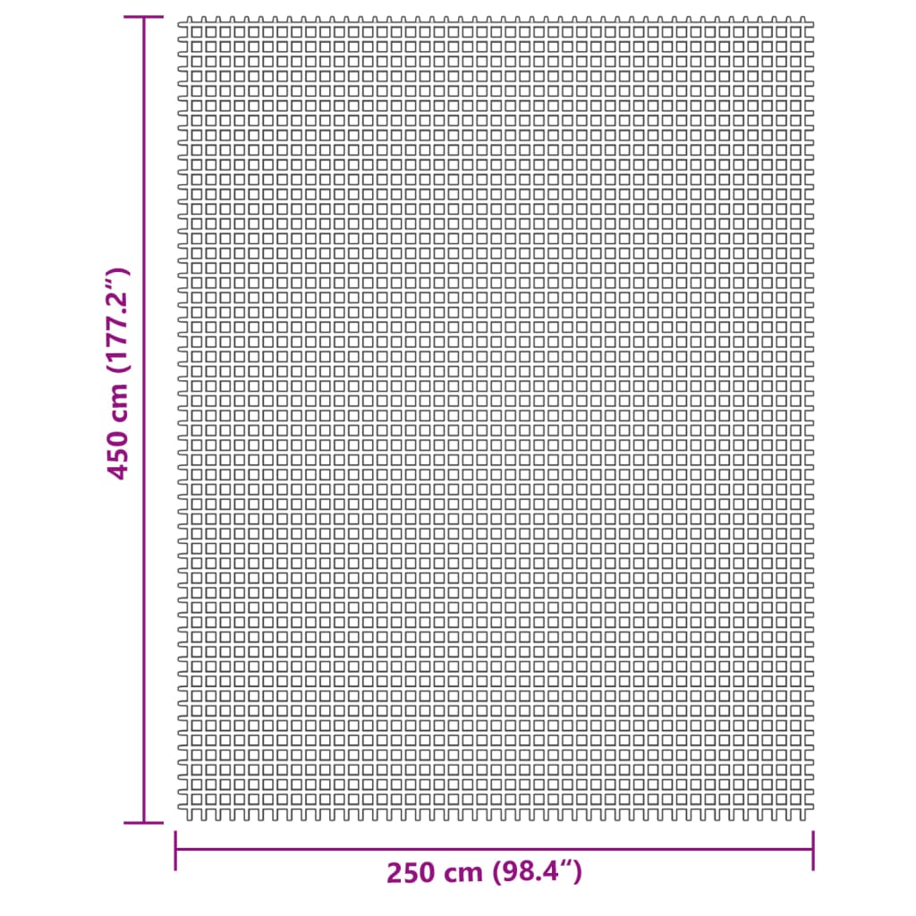 vidaXL Tent Carpet Cream 4.5x2.5 m