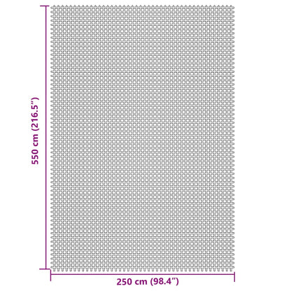 vidaXL Tent Carpet Cream 5.5x2.5 m