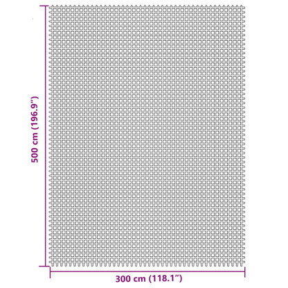 vidaXL Tent Carpet Cream 5x3 m