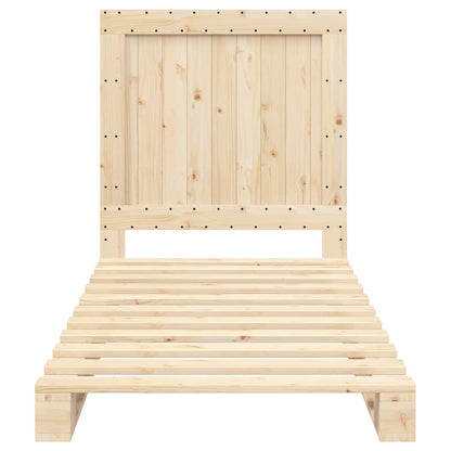 vidaXL Bed Frame | Natural Pine | Solid Pinewood | Single size | Durable