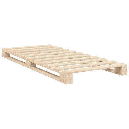 vidaXL Bed Frame | Natural Pine | Solid Pinewood | Single size | Durable