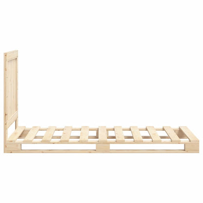 vidaXL Bed Frame | Natural Pine | Solid Pinewood | Single size | Durable