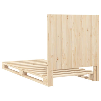 vidaXL Bed Frame | Natural Pine | Solid Pinewood | Single size | Durable