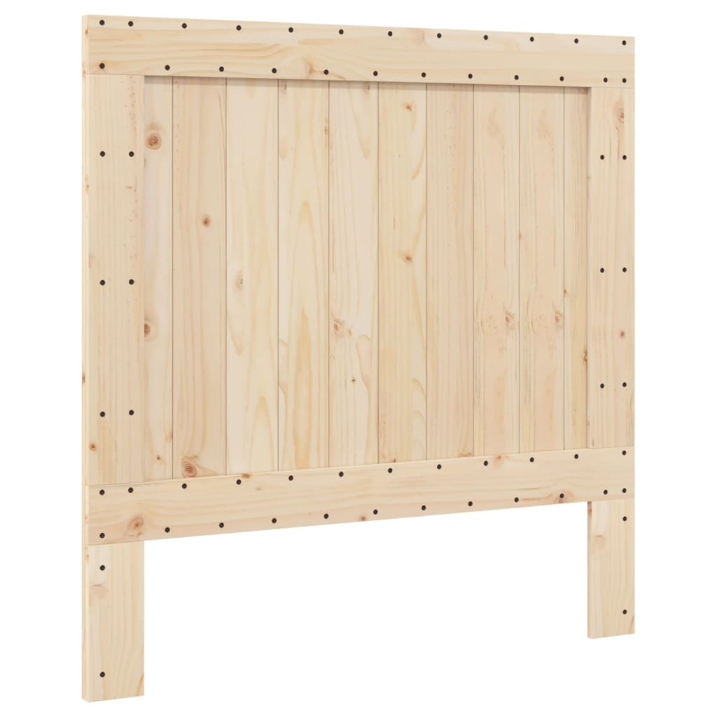 vidaXL Bed Frame without Mattress  Grey 100x200 cm Solid Wood Pine