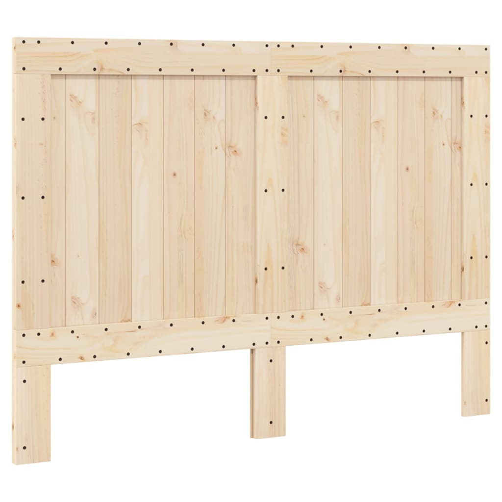 vidaXL Bed Frame | Grey | Solid pinewood | 140 x 200 cm | Bed Frame
