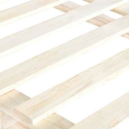 vidaXL Bed Frame | Natural Wood | Solid pinewood | Single | Durable | Bed Frame