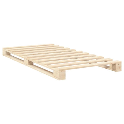 vidaXL Bed Frame | Natural Wood | Solid Pine Wood | Single | Durable | Bed Frame