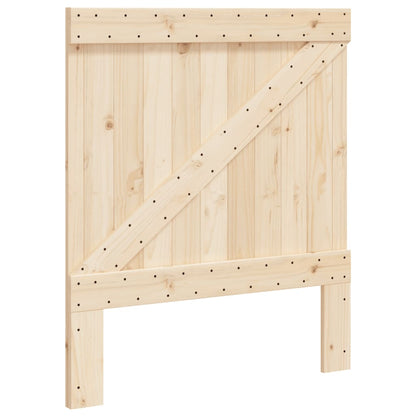 vidaXL Bed Frame without Mattress with Headboard 90x200 cm Solid Wood