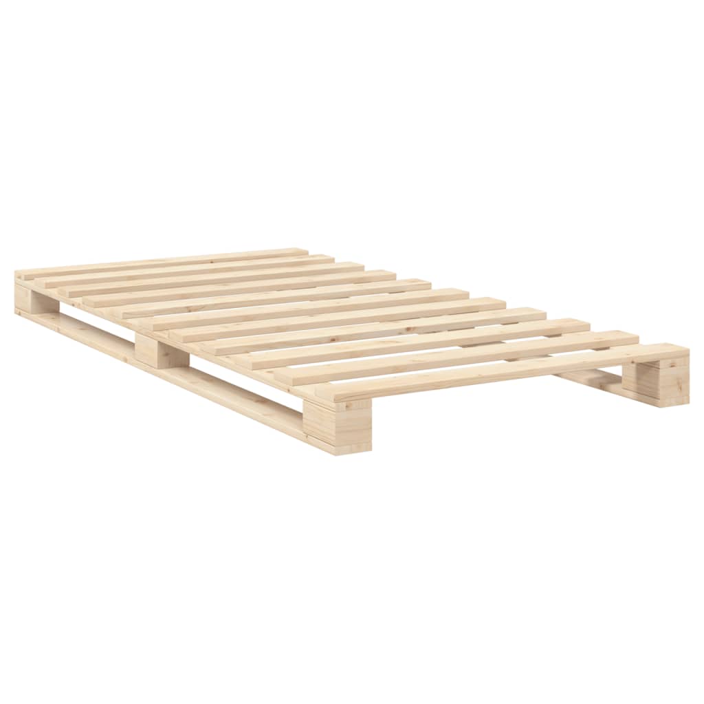 vidaXL Bed Frame | Pine | Solid pine wood | Single |  Durable  | Bed Frame