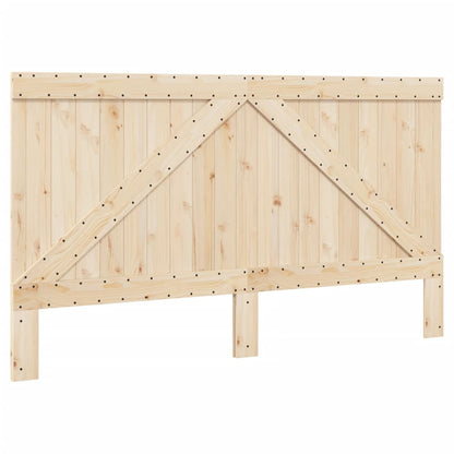 vidaXL Bed Frame without Mattress  Grey 200x200 cm Solid Wood Pine