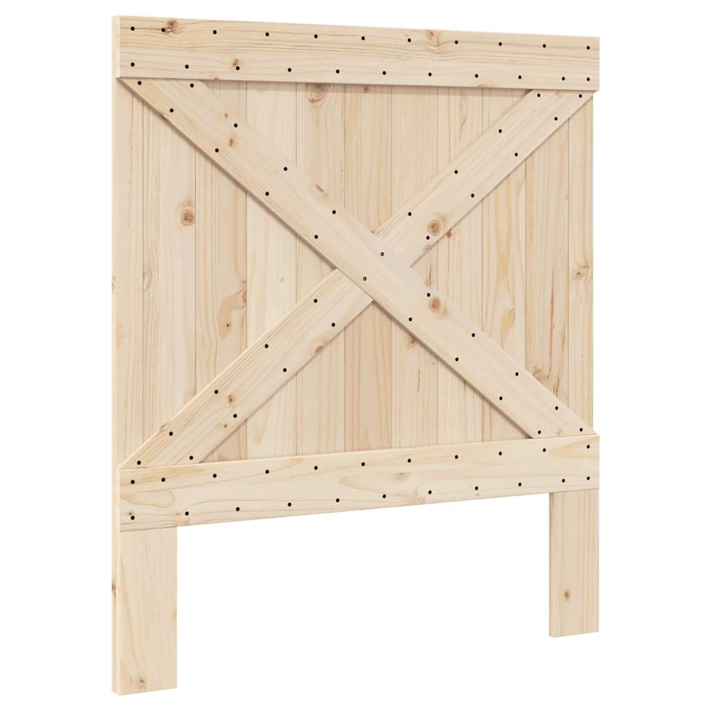 vidaXL Bed Frame | Natural Wood | Solid pine wood | Single | Sturdy | Bed Frame