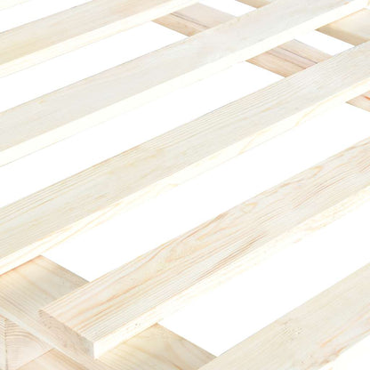 vidaXL Bed Frame | Natural Wood | Solid pine wood | Single | Sturdy | Bed Frame