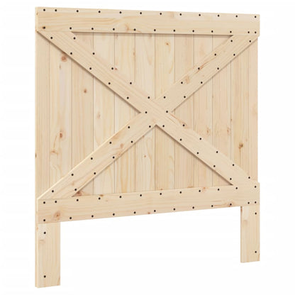 vidaXL Bed Frame | Natural Pine | Solid pine wood | Single | Durable | Bed Frame