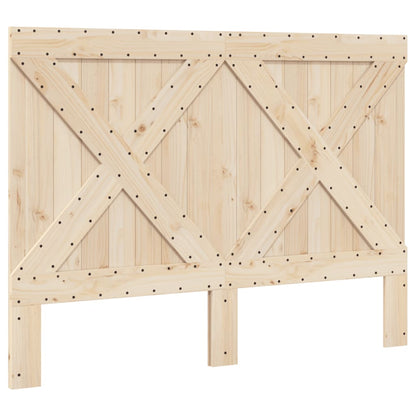 vidaXL Bed Frame | Grey | Solid pine wood | Double |  Durable  | Bed Frame