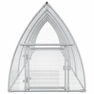 vidaXL Rabbit Cage Silver 600x105x120 cm Galvanised Steel