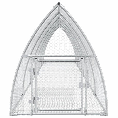 vidaXL Rabbit Hutch Silver 105x600x120 cm Galvanised Steel