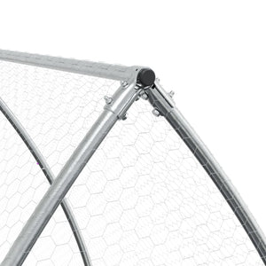 vidaXL Rabbit Cage Silver 600x105x120 cm Galvanised Steel