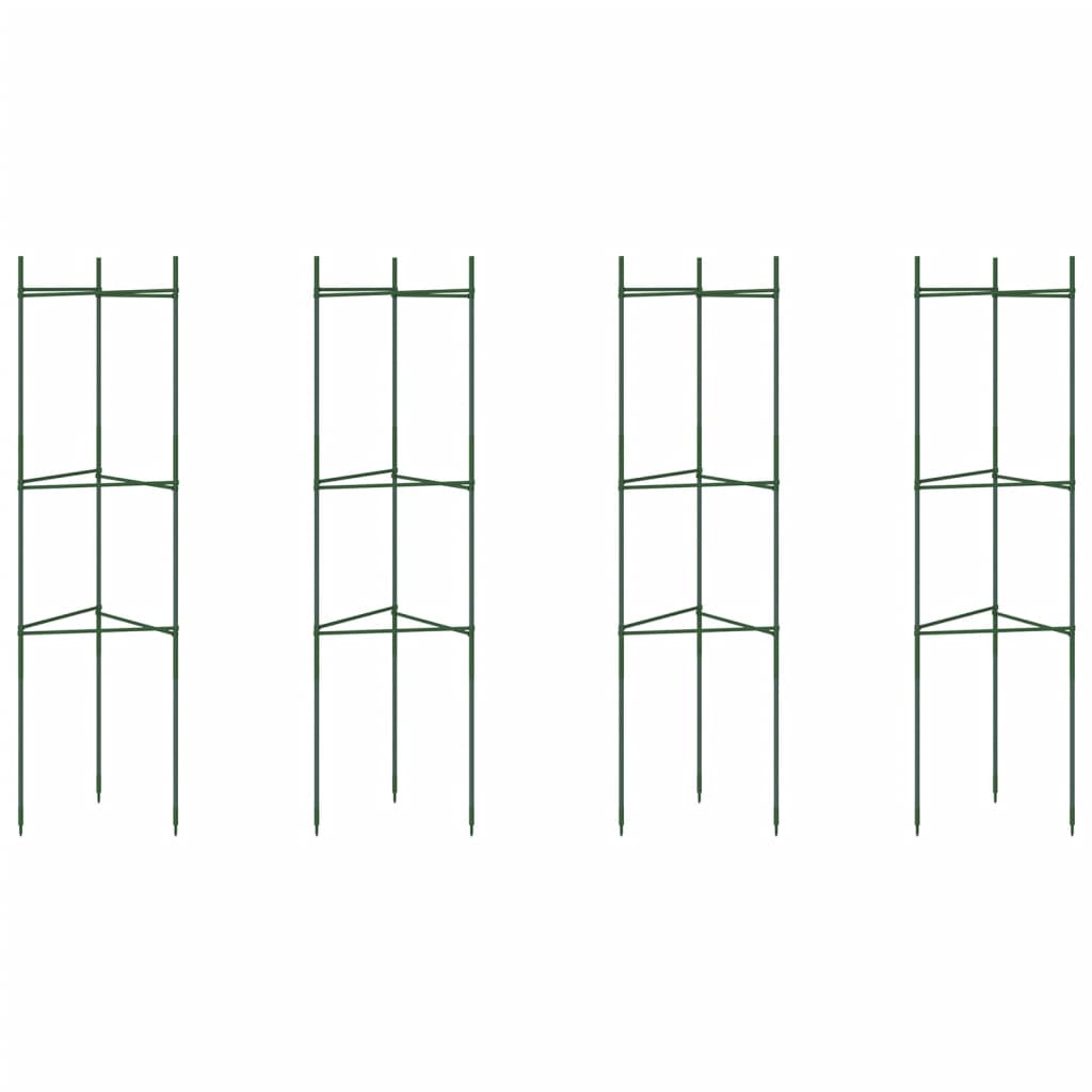 vidaXL Tomato Cages 4 pcs 116 cm Steel and PP