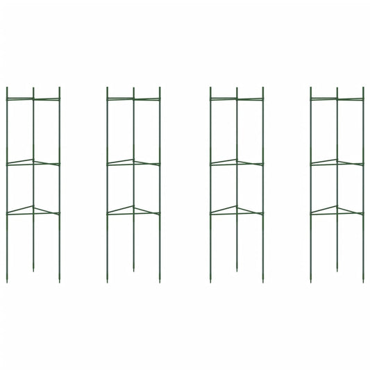 vidaXL Tomato Cages 4 pcs 116 cm Steel and PP