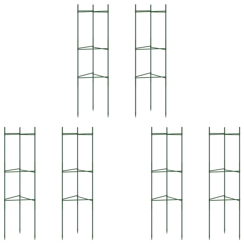 vidaXL Tomato Cages 6 pcs 116 cm Steel and PP