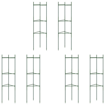 vidaXL Tomato Cages 6 pcs 116 cm Steel and PP