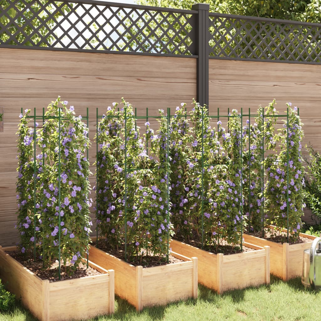 vidaXL Tomato Cages 8 pcs 116 cm Steel and PP