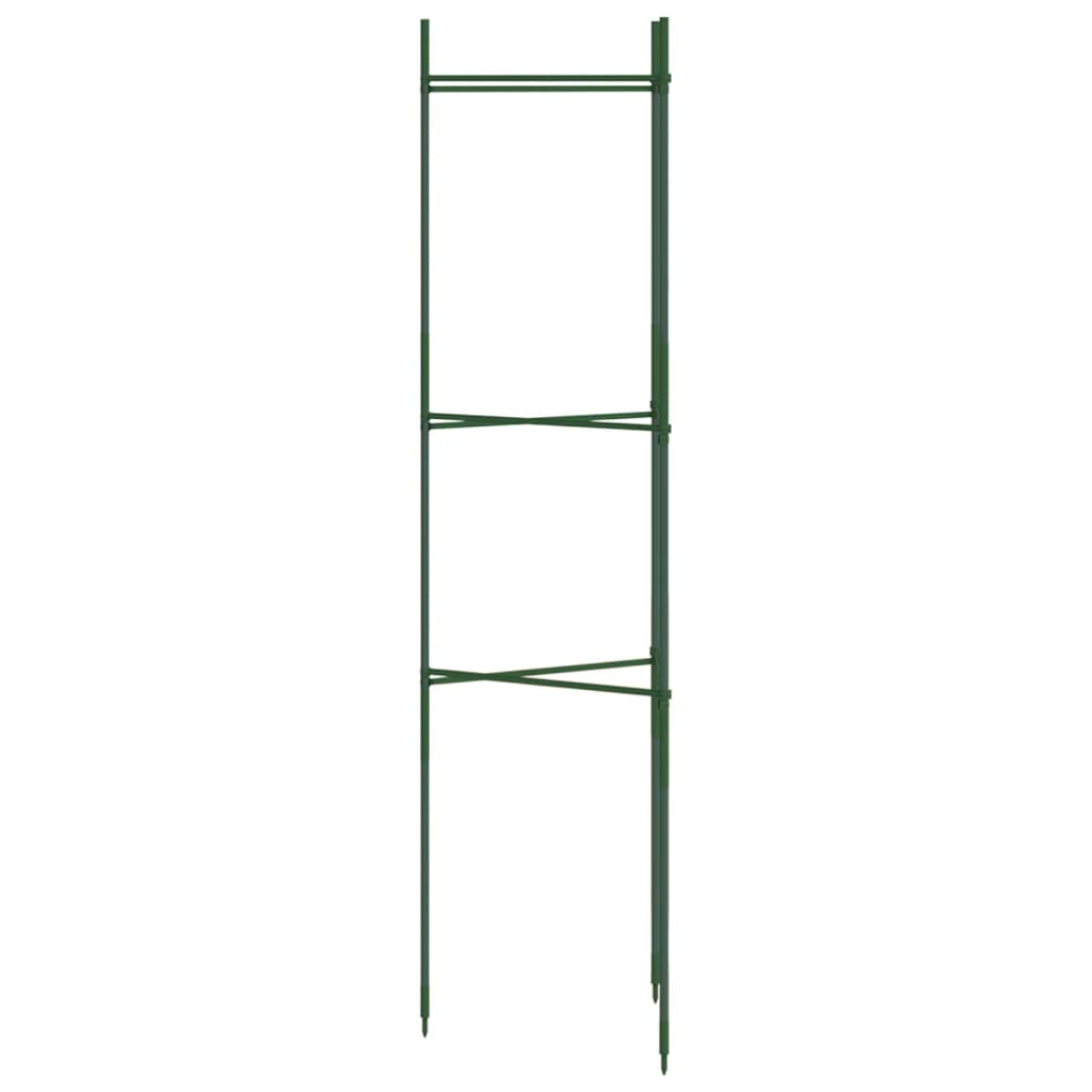 vidaXL Tomato Cages 8 pcs 116 cm Steel and PP