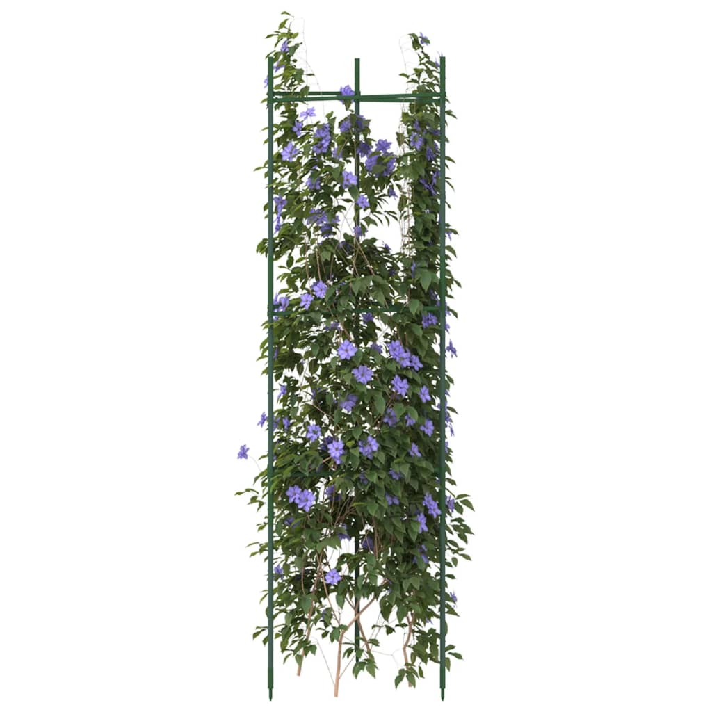 vidaXL Tomato Cages 8 pcs 116 cm Steel and PP