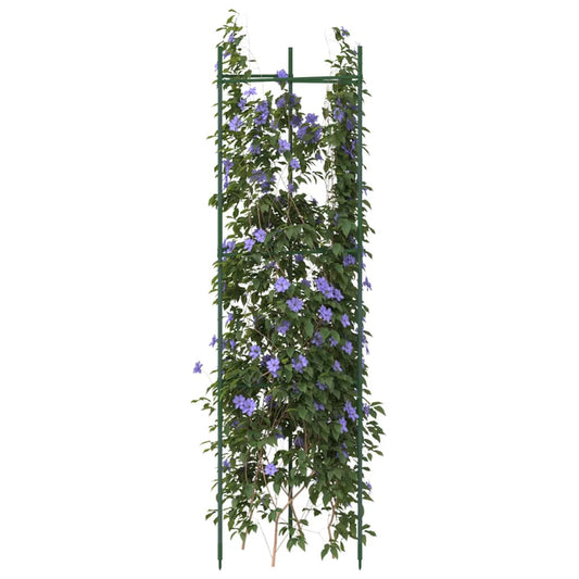 vidaXL Tomato Cages 8 pcs 116 cm Steel and PP