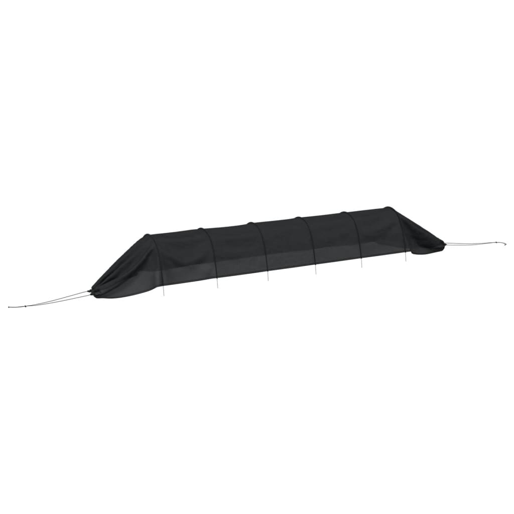 vidaXL Netting Tunnels 2 pcs Black Steel and Polyethylene