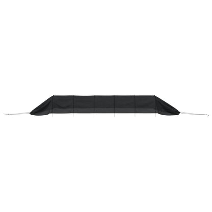 vidaXL Netting Tunnels 2 pcs Black Steel and Polyethylene