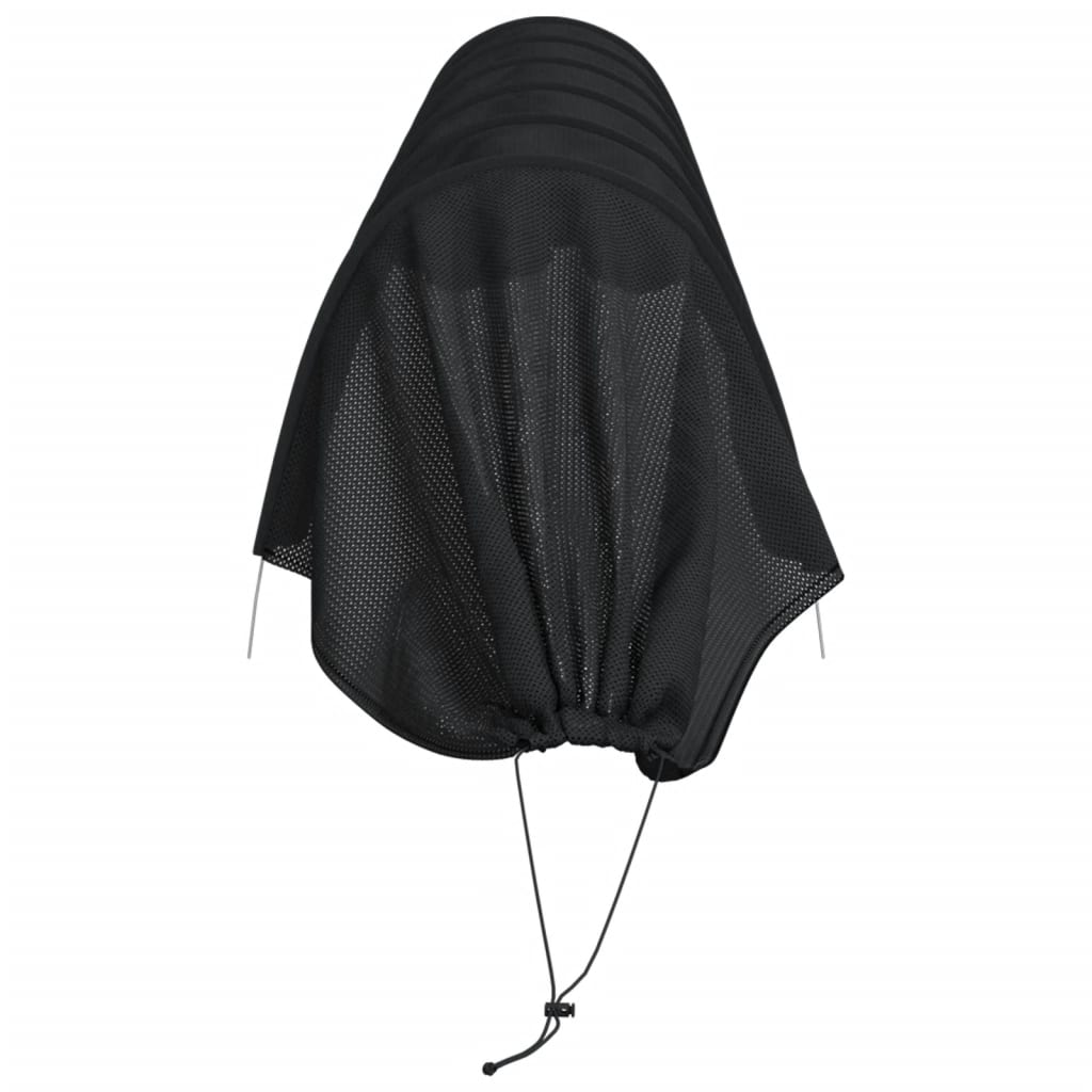 vidaXL Netting Tunnels 2 pcs Black Steel and Polyethylene