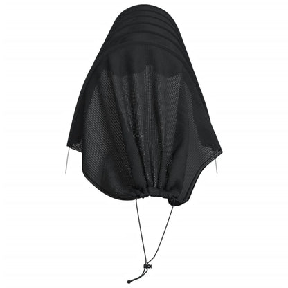 vidaXL Netting Tunnels 2 pcs Black Steel and Polyethylene