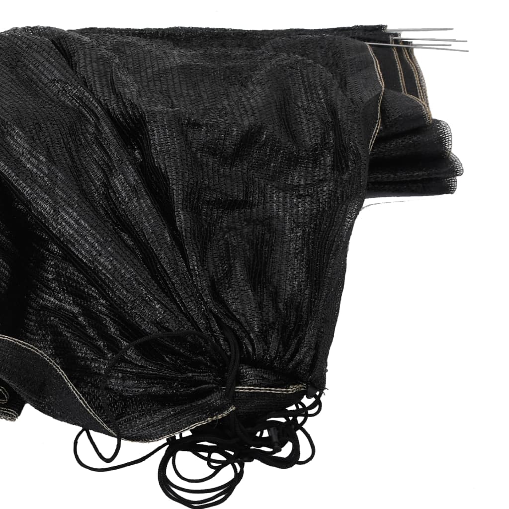 vidaXL Netting Tunnels 2 pcs Black Steel and Polyethylene