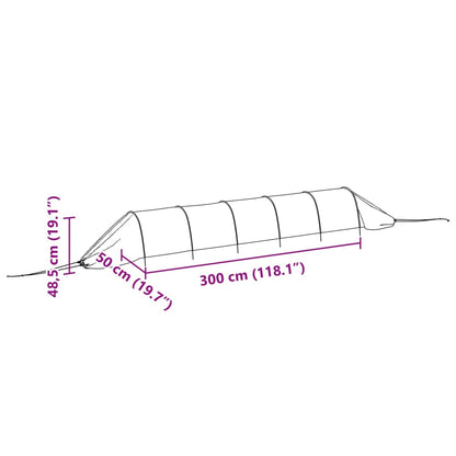 vidaXL Netting Tunnels 2 pcs Black Steel and Polyethylene