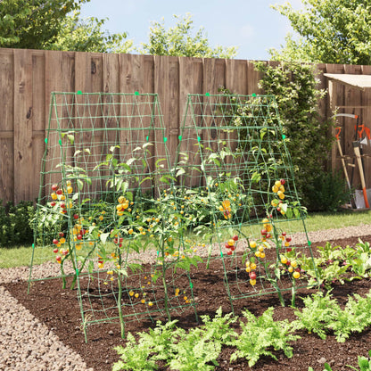 vidaXL Garden Trellises for Climbing Plants 2 pcs A-Frame Steel