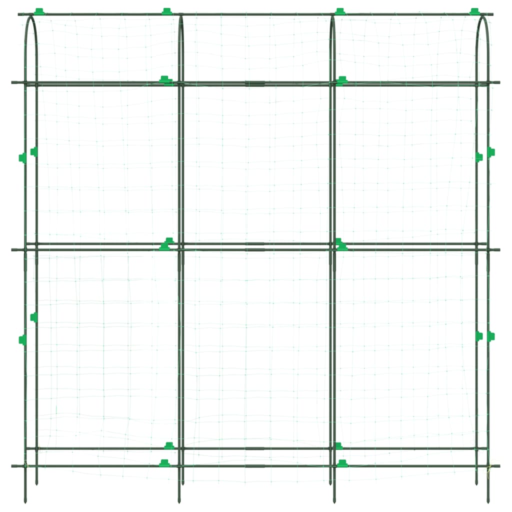 vidaXL Garden Trellises for Climbing Plants 2 pcs U-Shape Steel