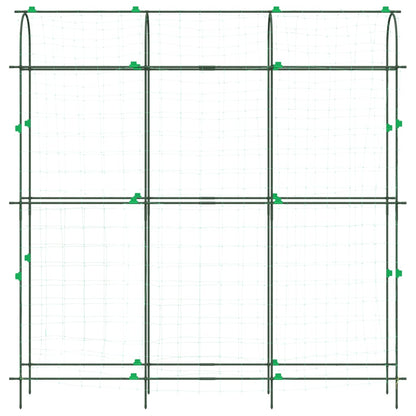 vidaXL Garden Trellises for Climbing Plants 2 pcs U-Shape Steel