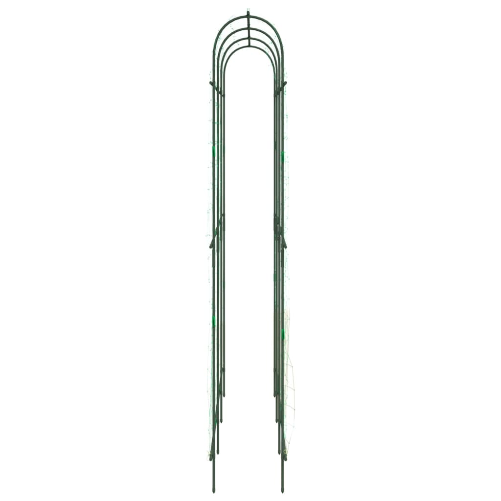 vidaXL Garden Trellises for Climbing Plants 2 pcs U-Shape Steel