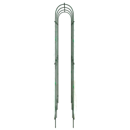 vidaXL Garden Trellises for Climbing Plants 2 pcs U-Shape Steel