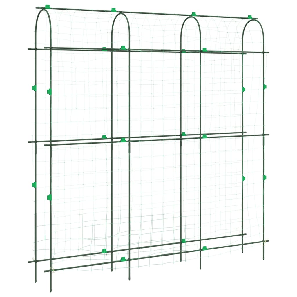 vidaXL Garden Trellises for Climbing Plants 3 pcs U-Shape Steel