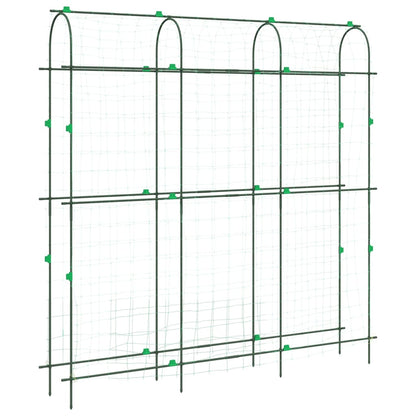 vidaXL Garden Trellises for Climbing Plants 3 pcs U-Shape Steel