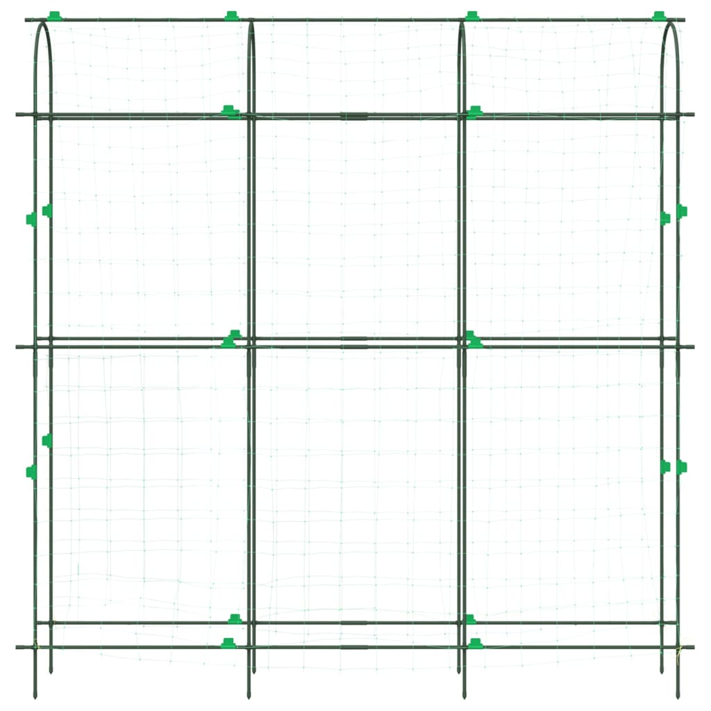 vidaXL Garden Trellises for Climbing Plants 3 pcs U-Shape Steel