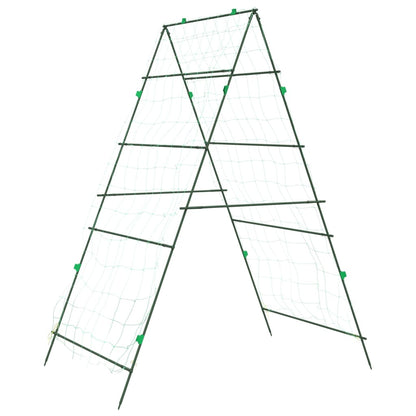 vidaXL Garden Trellises for Climbing Plants 4 pcs A-Frame Steel