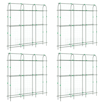 vidaXL Garden Trellises for Climbing Plants 4 pcs U-Shape Steel