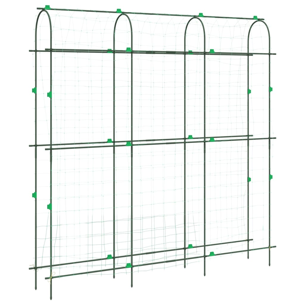vidaXL Garden Trellises for Climbing Plants 4 pcs U-Shape Steel