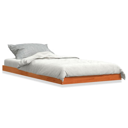 vidaXL Bed Frame | Wax brown | Solid Pine Wood | Single | Tough | Bed Frame