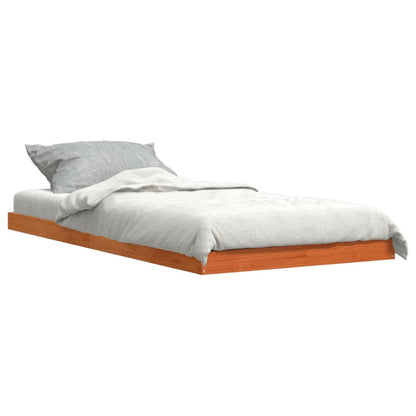 vidaXL Bed Frame | Wax brown | Solid Pine Wood | Single | Tough | Bed Frame